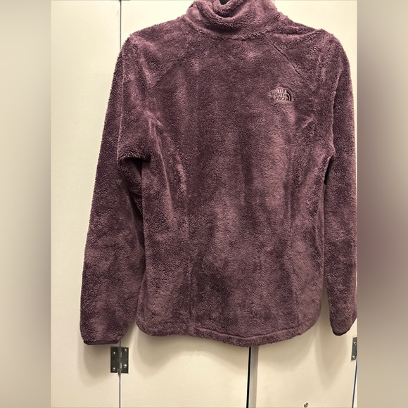 North Face jacket purple fuzzy deep pile full zip - Picture 10 of 12